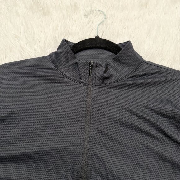 Women Tommy Bahama Pullover Quarter Zip Active Waffle Knit in Black Size Large - Picture 4 of 9